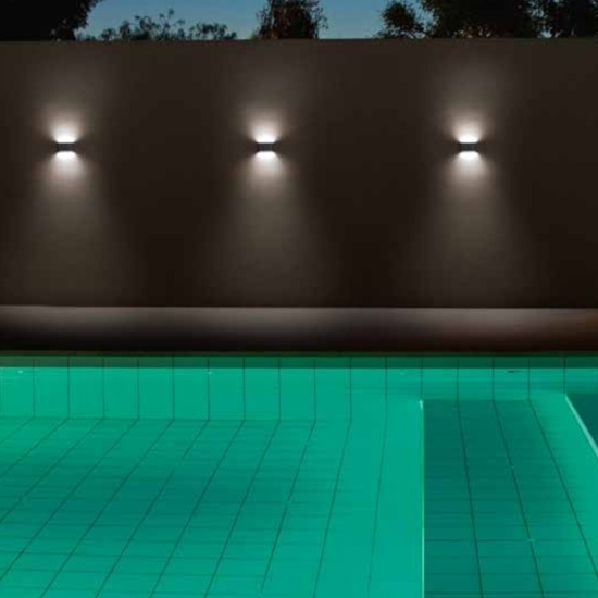 Applique per esterno 12w 4000k cover bianco antracite