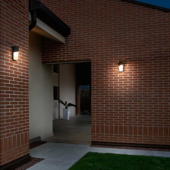 Isyluce lampada da esterno corten marrone moderna