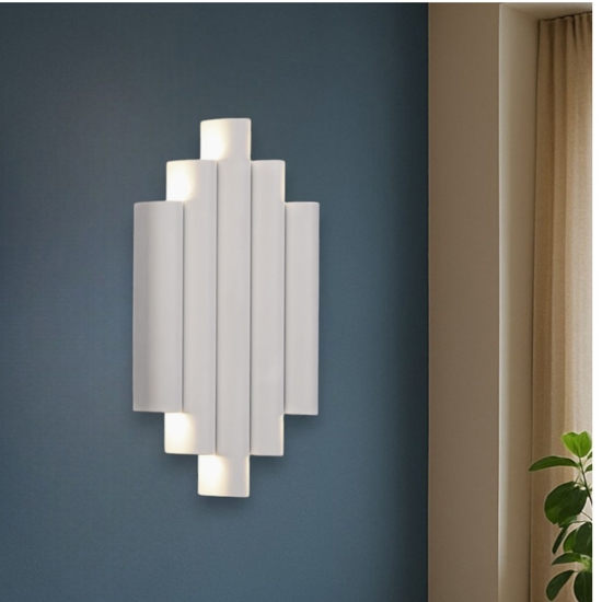 Applique led 21w 3000k bianco design moderna per salone