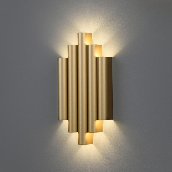 Applique led oro 21w 3000k design moderna per salotto