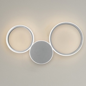 Applique moderna ap pois ondaluce led 20w 4000k silver