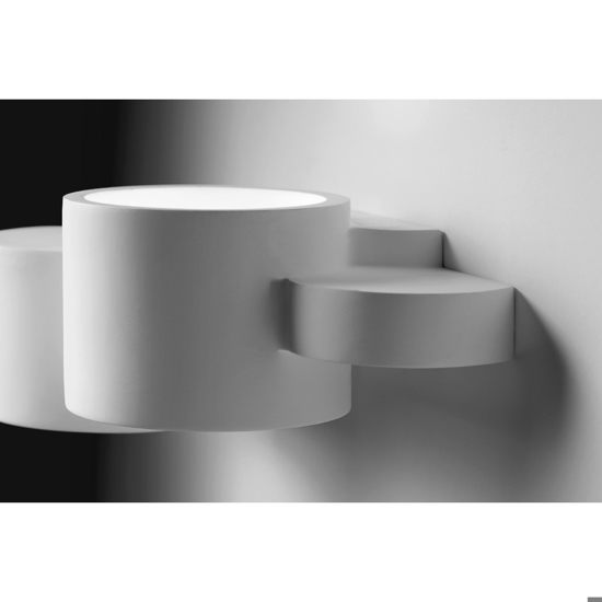 Applique di gesso bianca pitturabile chia sforzin design moderna
