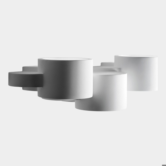 Chio sforzin applique di gesso design moderna bianca