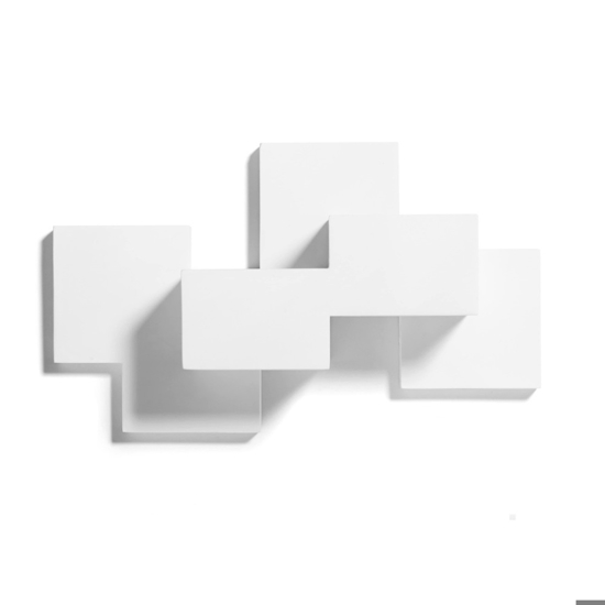 Side sforzin applique design moderna bianca cubi di gesso