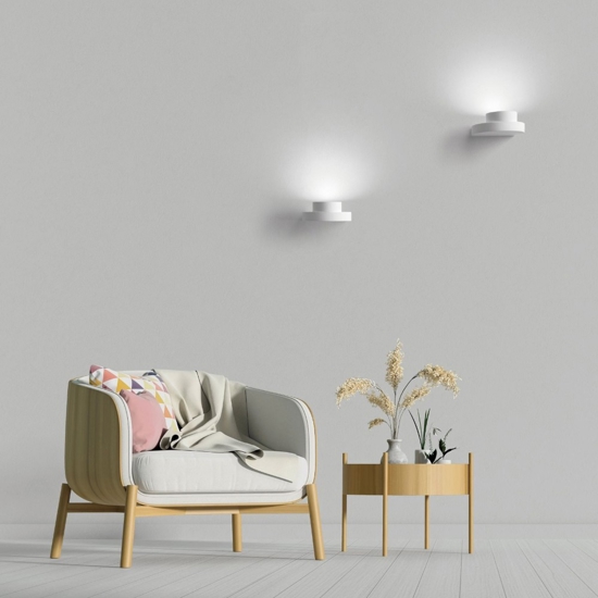 Demetra sforzin applique di gesso bianco moderno  design