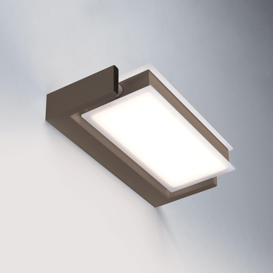 Axella vivida applique led 18w 3000k orientabile sabbia