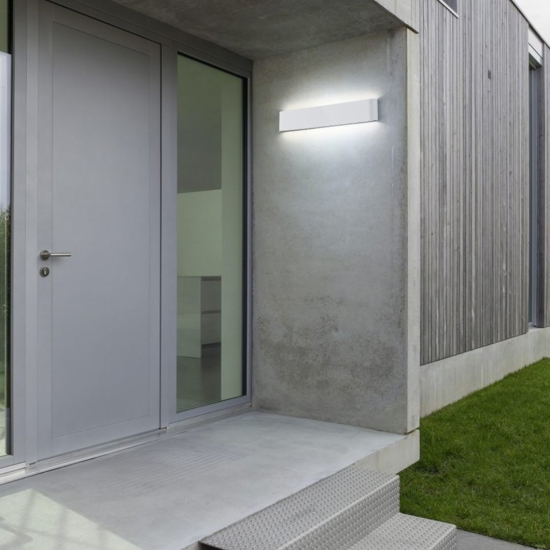 Applique da esterno bianco led 16w 3000k moderno