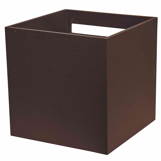 Life applique da esterno cubo marrone led 7w 3000k