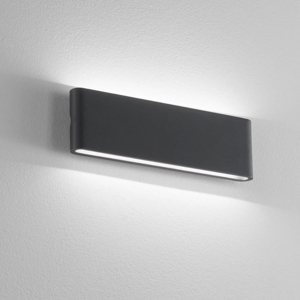 Isyluce applique per esterno led 30w 4000k antracite moderna