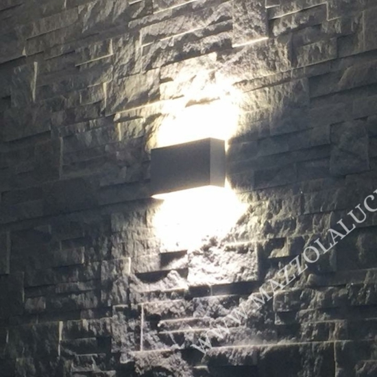 Isyluce applique led moderna 12w 3000k rettangolare bianco