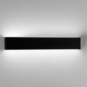 Applique nero isyluce led 24w 3000k per soggiorno