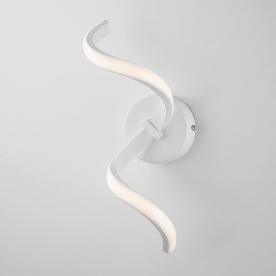 Applique fiocco bianco led 8w 4500k moderno