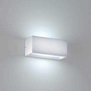 Applique per esterno grigio rettangolare 