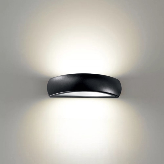 Giove ap1 ideal lux applique curvo da esterno nero