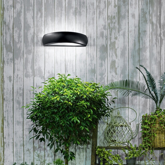 Giove ap1 ideal lux applique curvo da esterno nero
