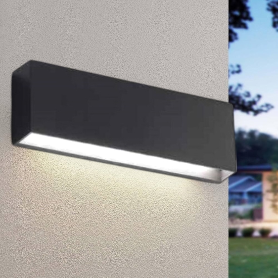 Isyluce applique per esterni 3000k moderna cover antracite bianco