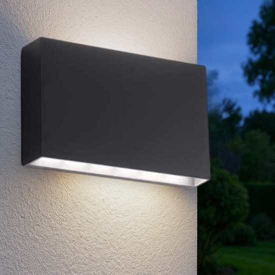 Isyluce applique da esterno led 12w 3000k cover intercambiabile