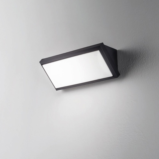 Isyluce applique da esterno led 3000k antracite moderna anti corrosione