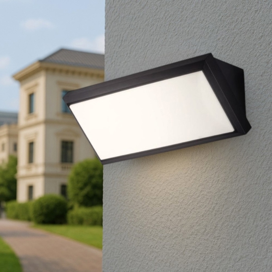 Isyluce applique da esterno led 3000k antracite moderna anti corrosione