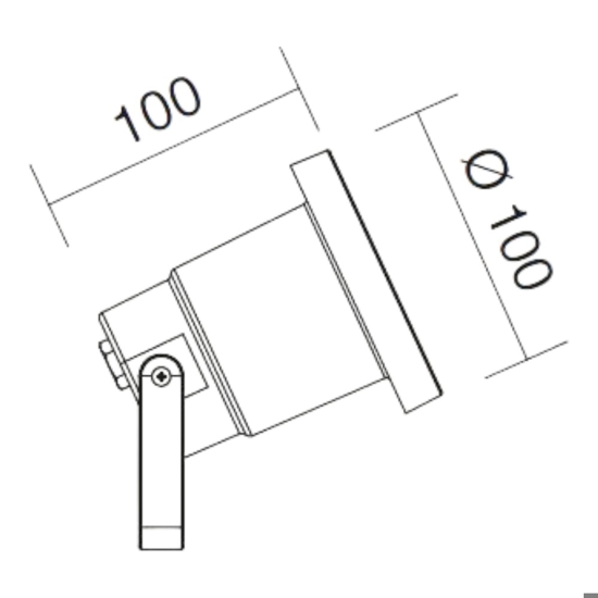 Applique da esterno orientabile bianco e-sea isyluce anti corrosione