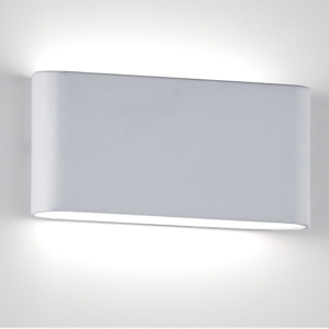 Isyluce applique da esterno bianco led 20w 3000k moderna fp