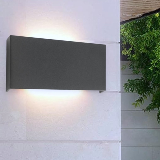 Isyluce applique per esterni antracite 12w 3000k fp