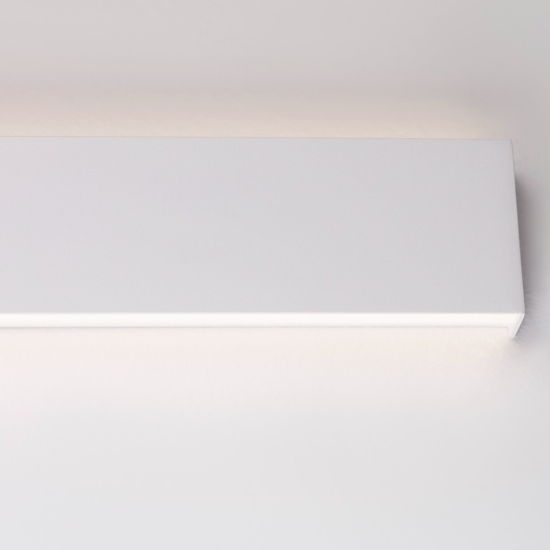 Applique da esterno 60cm led 22w 3000k bianco rettangolare
