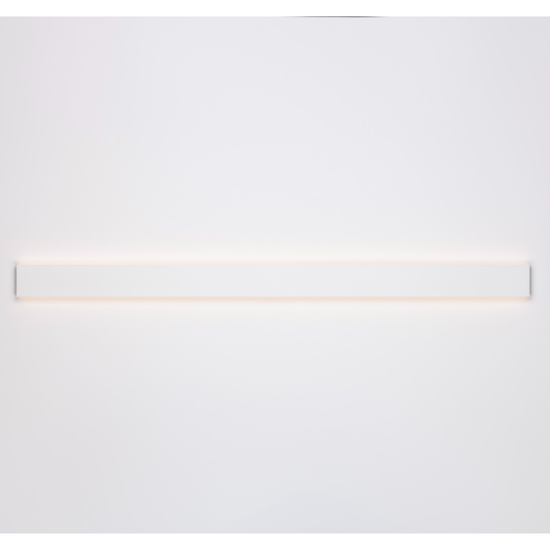Applique da esterno 120cm moderna led 48w 3000k rettangolare bianco