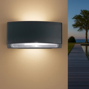 Applique da esterno andromeda ap1 nero ideal lux