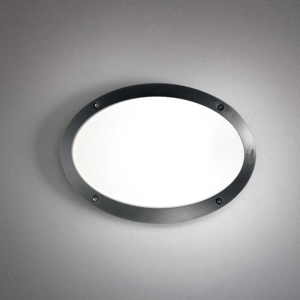 Ideal lux medea-1 ap1 applique da esterno ovale nero