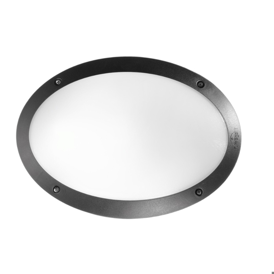 Ideal lux medea-1 ap1 applique da esterno ovale nero