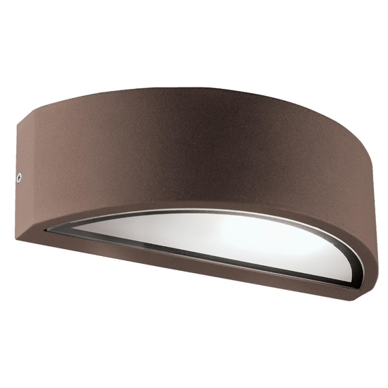 Applique per esterno moderna corten marrone