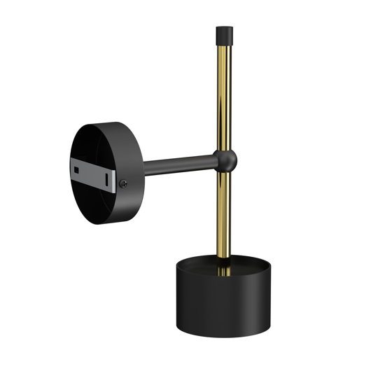 Applique per parete nero oro per soggiorno fp