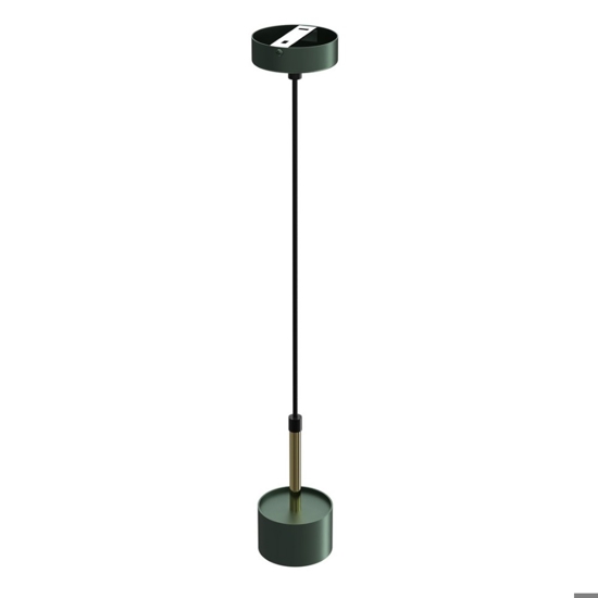 Lampada a sospensione pendente verde oro