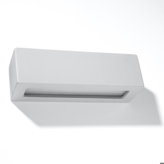 Applique di gesso grigio rettangolare 
