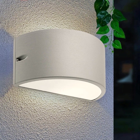 Applique per esterno moderno grigio ip54