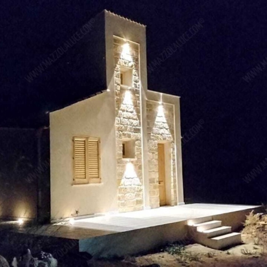 Applique 20w 4000k cubo xl da esterno bianco led moderna