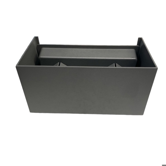 Applique da esterno 24w 4000k antracite moderna rettangolare