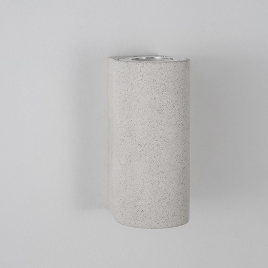 Applique da esterno pietra arenaria bianco cilindro