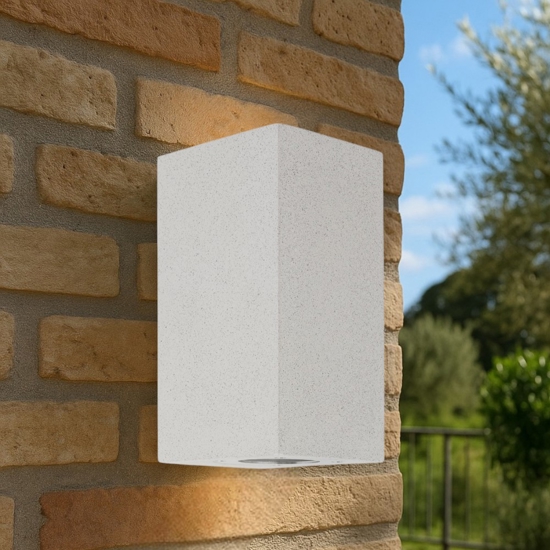Applique quadrato di cemento bianco ip65 per esterno