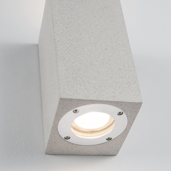 Applique quadrato di cemento bianco ip65 per esterno