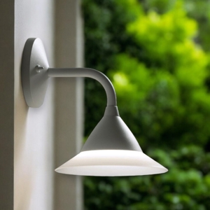 Applique da esterno bianca moderna led 20w 3000k