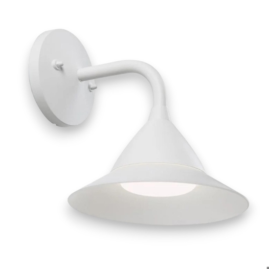 Applique da esterno bianca moderna led 20w 3000k