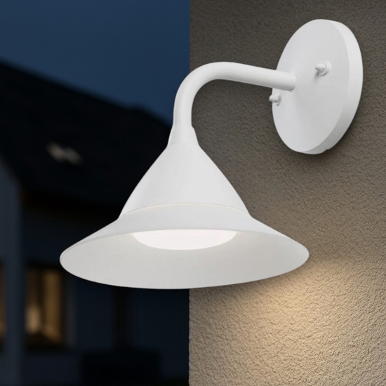 Applique da esterno bianca moderna led 20w 3000k