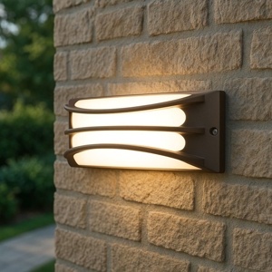 Applique per esterno marrone led 10w 4000k moderno