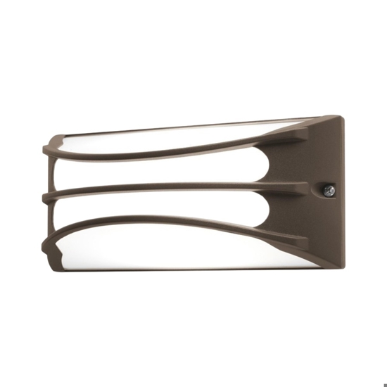 Applique per esterno marrone led 10w 4000k moderno