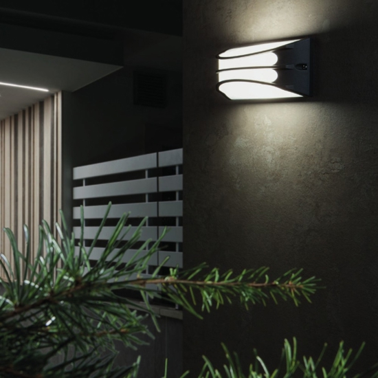 Applique per esterno marrone led 10w 4000k moderno