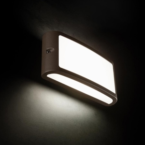 Applique da esterni marrone led 10w 4000k