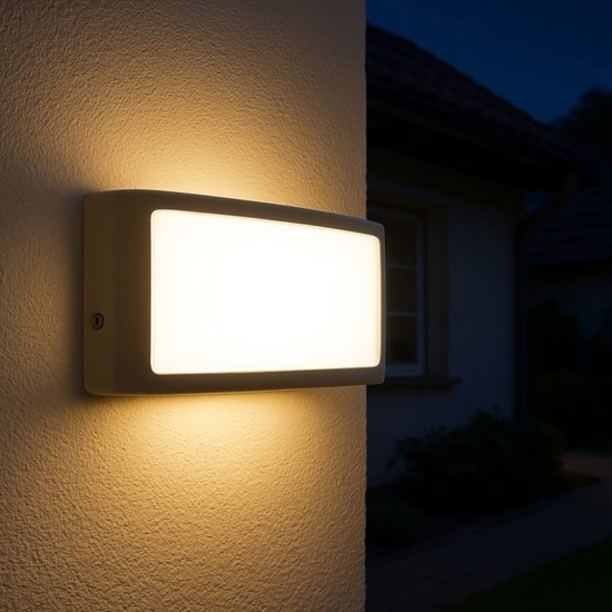 Applique da esterni marrone led 10w 4000k
