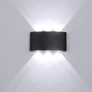 Applique da esterno strato nero moderno 6w 3000k maytoni